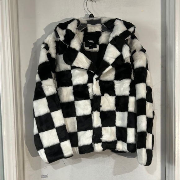 Vans Black and White Furry Jacket - Picture 1 of 6